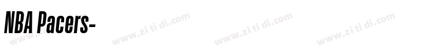 NBA Pacers字体转换
